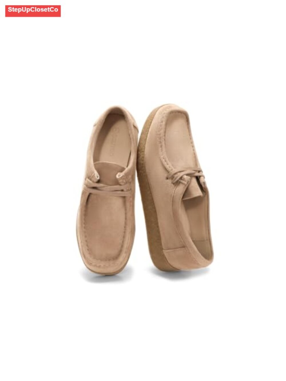 Faux Suede Square Toe Platform Loafers Slip On Women's Dress Shoes